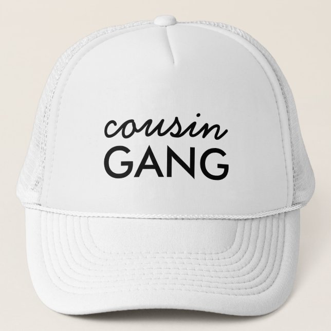 Cousin Crew Fun Matching Family Hat Design Keps (Framsida)