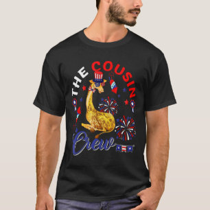 Cousin Crew Giraffe Sunglasses American Flagga F T Shirt