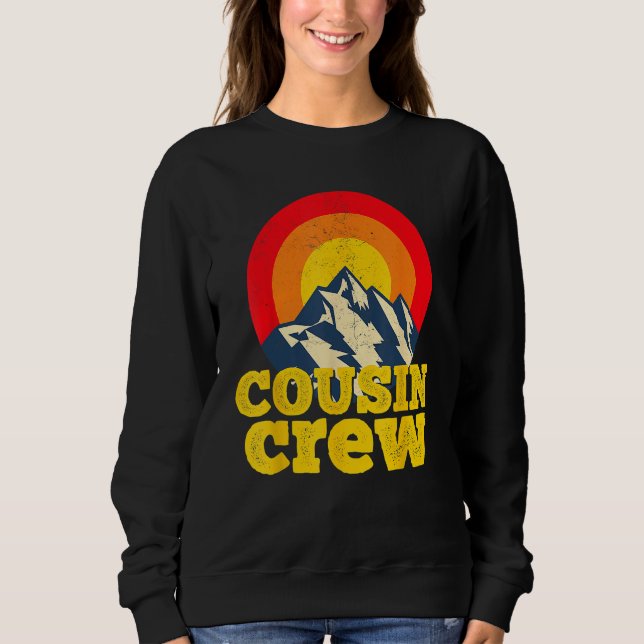 Cousin Crew Kids Matching Tees Camping Group Cousi T Shirt (Framsida)