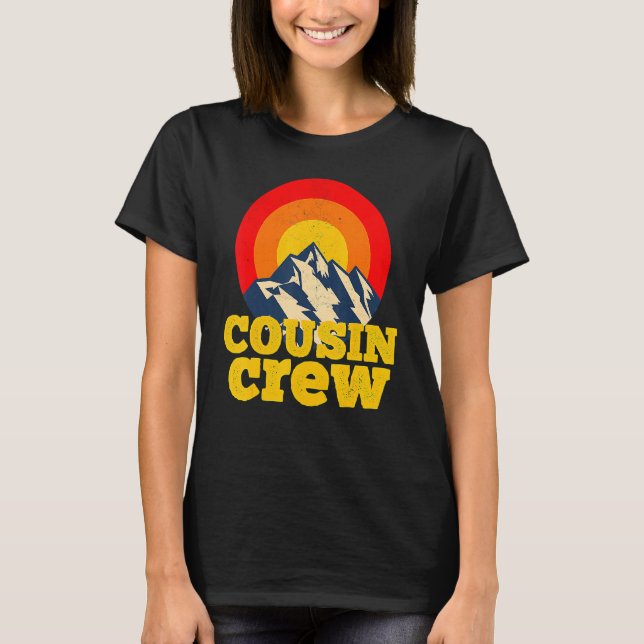 Cousin Crew Kids Matching Tees Camping Group Cousi T Shirt (Framsida)