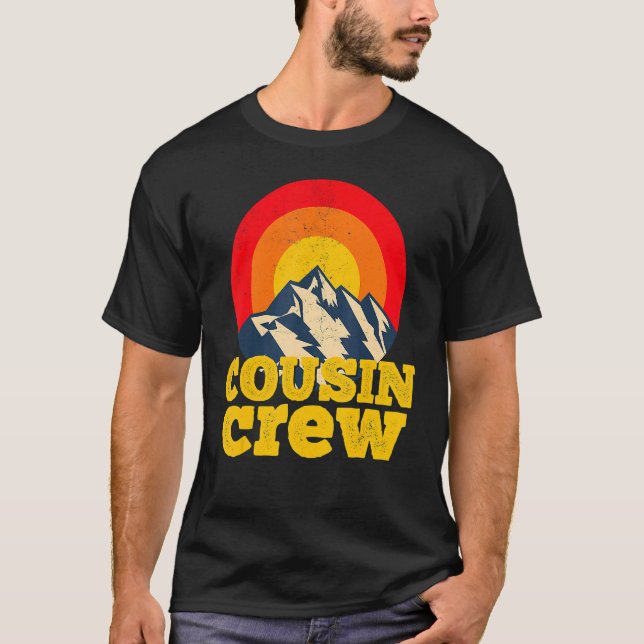 Cousin Crew Kids Matching Tees Camping Group Cousi T Shirt (Framsida)