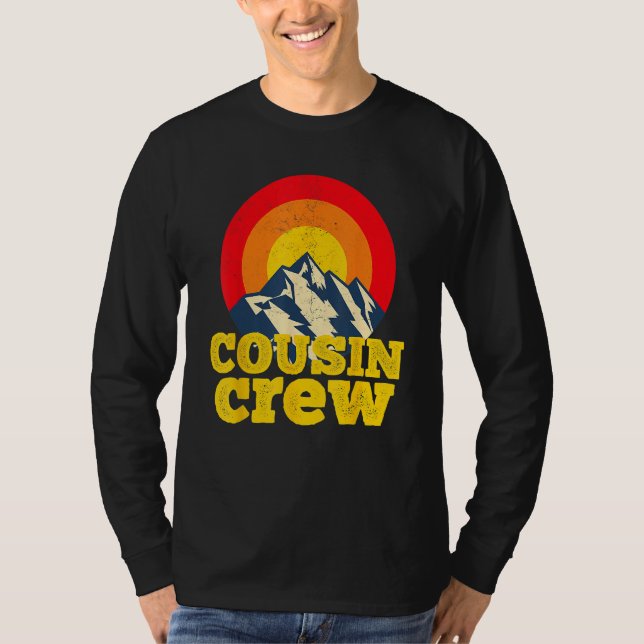 Cousin Crew Kids Matching Tees Camping Group Cousi T Shirt (Framsida)
