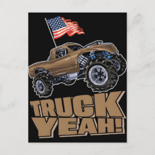 Cousin Crew Patriotisk Monster Truck Fjärde Juli S Helg Vykort
