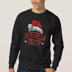 Cousin Crew Röd Rutig Tomtehatt God Jul Xm Lång Ärmad Tröja