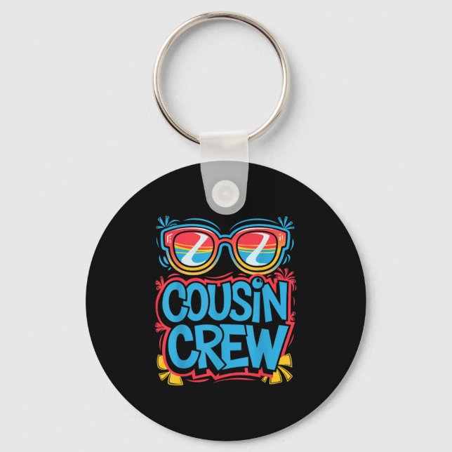 Cousin Crew Shirt Adults Kids Matching Cousin Givi Nyckelring (Framsida)