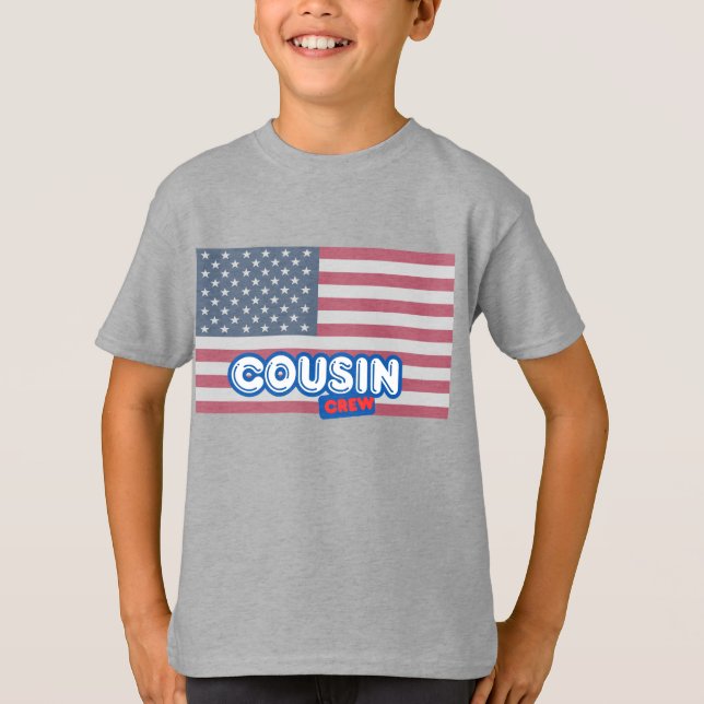 Cousin Crew USA T Shirt (Framsida)