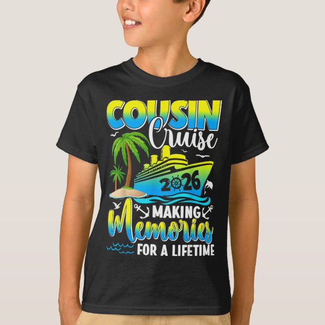 Cousin Cruise 2026 Summer Vacation Beach Family Tr T Shirt (Framsida)