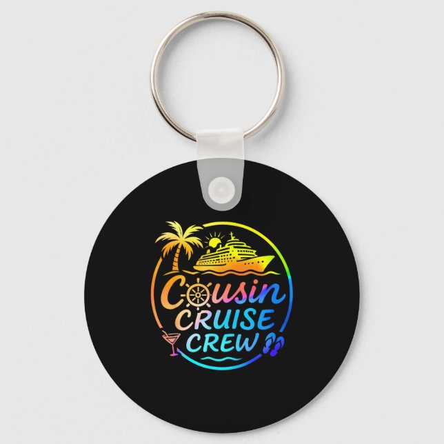 Cousin Cruise Crew Trocal Summer Vacation Matching Nyckelring (Framsida)