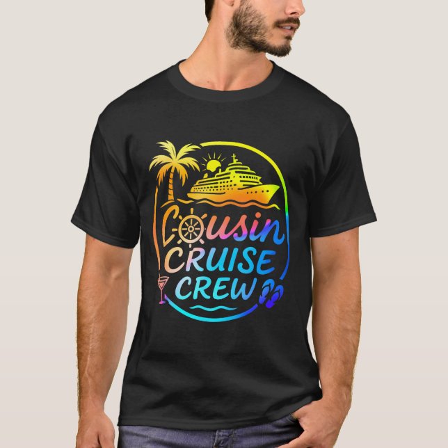 Cousin Cruise Crew Trocal Summer Vacation Matching T Shirt (Framsida)