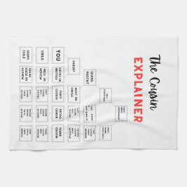 Cousin Explainer Kitchen Tea Towel Kökshandduk