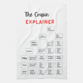 Cousin Explainer Kitchen Tea Towel Kökshandduk