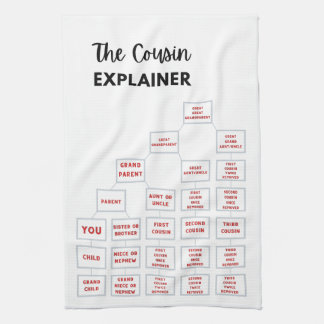Cousin Explainer Kitchen Tea Towel Kökshandduk