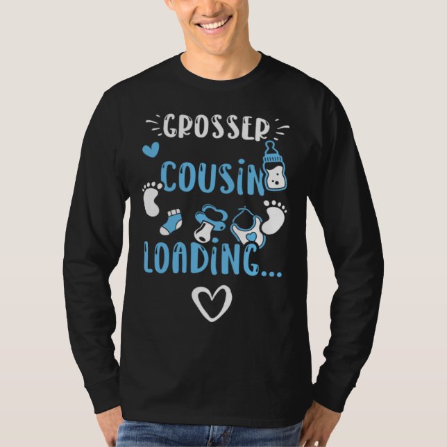 Cousin Großer Cousin Loading   Baby Boy Sayings T Shirt (Framsida)