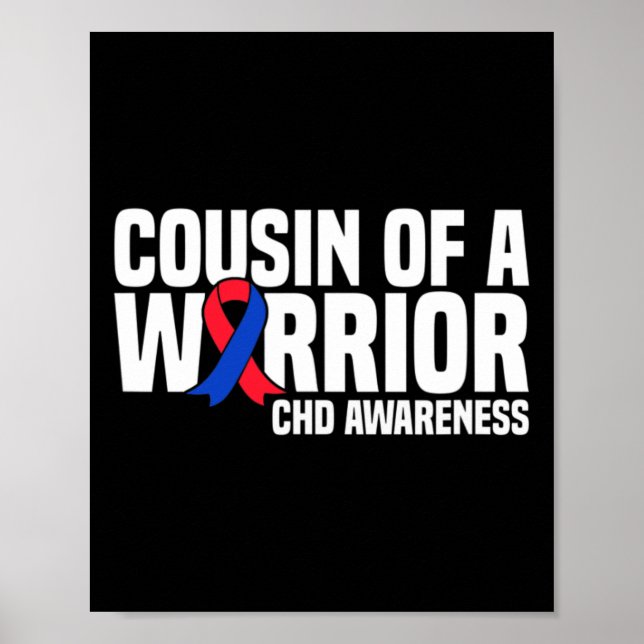 Cousin Of A Warrior Chd Congenital Heart Disease A Poster (Framsidan)