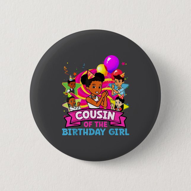 Cousin Of Birthday Girl Gracie Nk Doll Family Deco Knapp (Framsida)