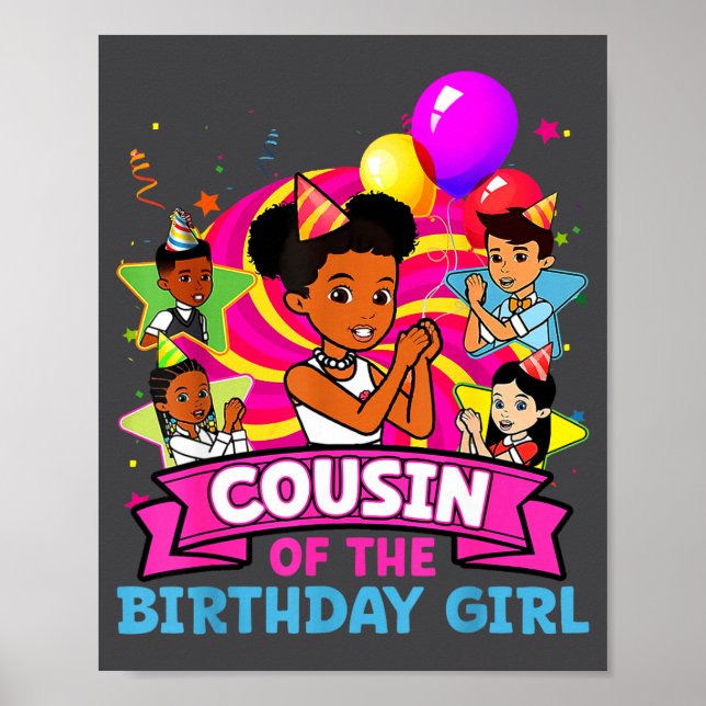 Cousin Of Birthday Girl Gracie Nk Doll Family Deco Poster (Framsidan)