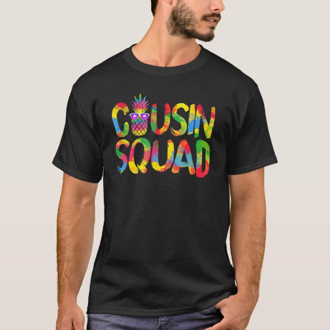 Cousin Squad Crew Family Matching Pineapple Summer T Shirt (Framsida)