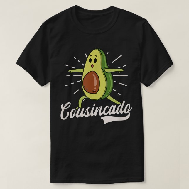 Cousincado Avocado Design Cousin Crew T Shirt (Design framsida)
