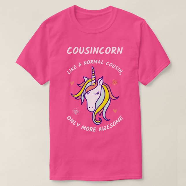 Cousincorn III Fantastisk Cousin Unicorn T Shirt (Design framsida)