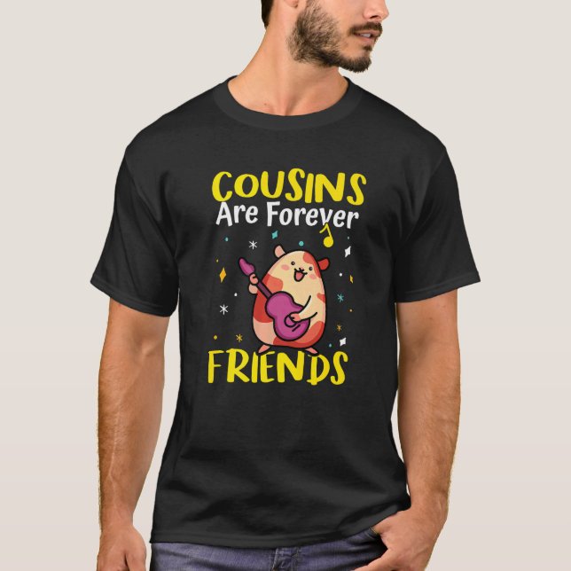 Cousins Are Forever Friends  T Shirt (Framsida)