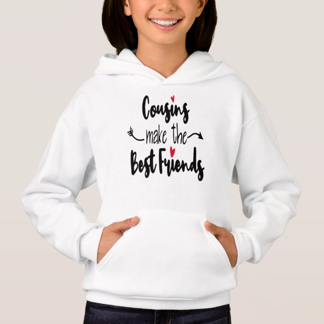  Cousins Make The Best Friends Kids  T Shirt (Framsida)