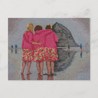 Cousins Needlepoint Vykort