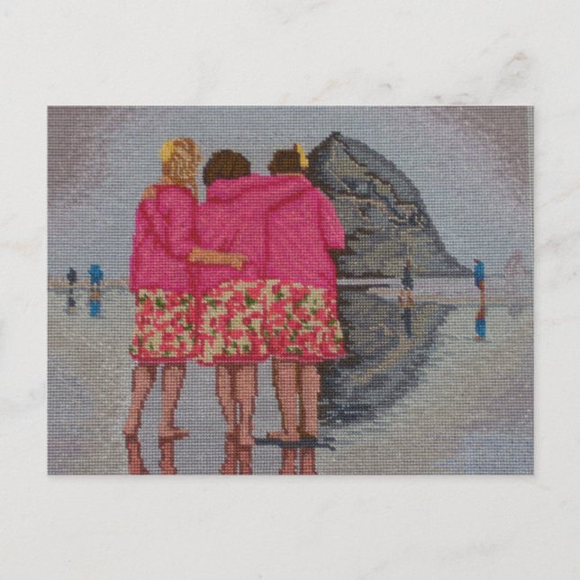 Cousins Needlepoint Vykort (Framsida)