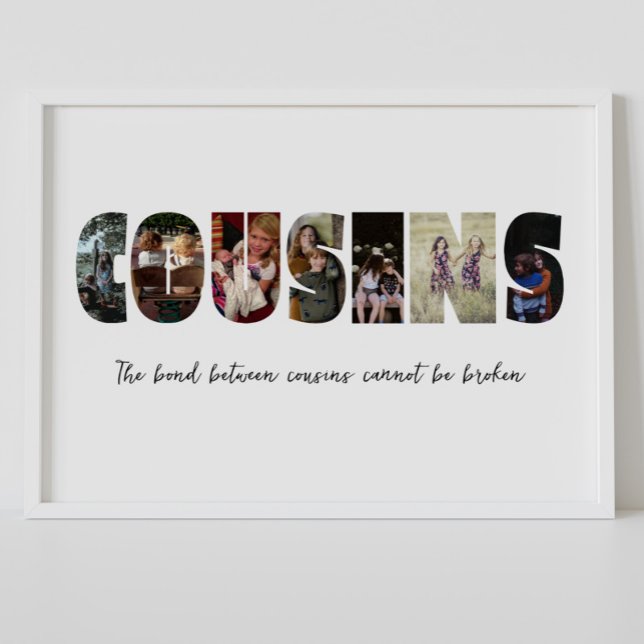 Cousins Photo Collage Poster (Skapare uppladdad)