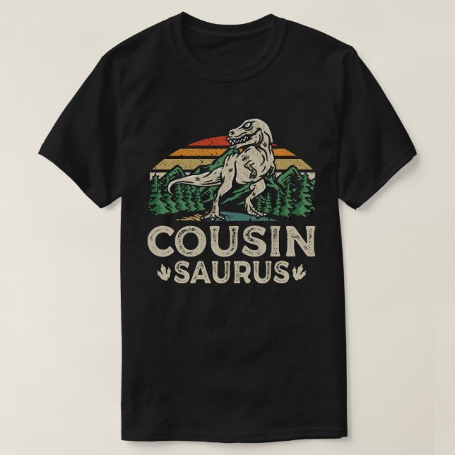 Cousinsaurus Dinosaur t Rex Cousin Saurus Matching Shirt (Design framsida)