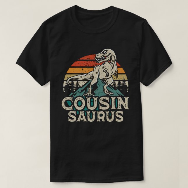 Cousinsaurus Dinosaur t Rex Cousin Saurus Matching Shirt (Design framsida)
