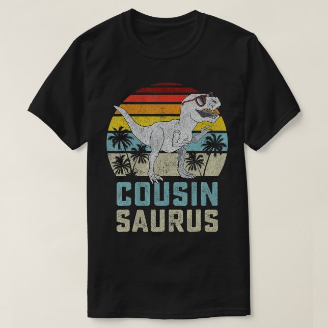 Cousinsaurus Rex Dinosaur Cousin Saurus Boy Famil T Shirt (Design framsida)
