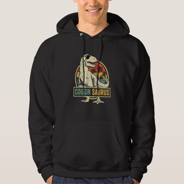 Cousinsaurus Rex Dinosaur Cousin Saurus Boy Family Hoodie (Framsida)