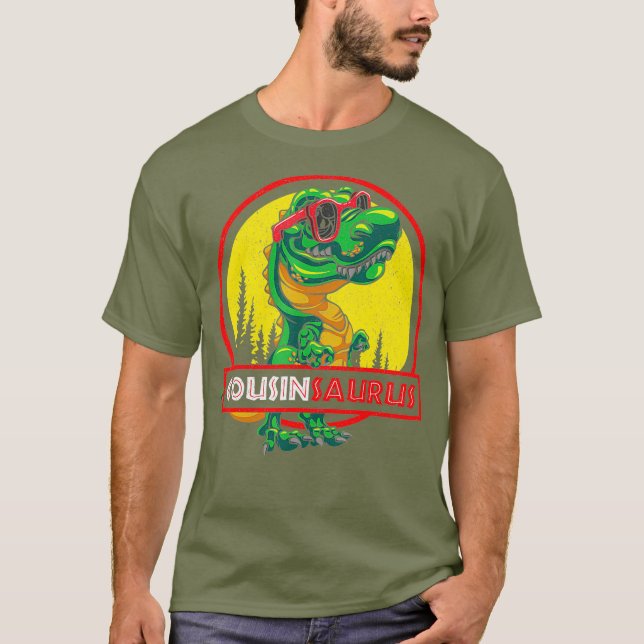 Cousinsaurus Shirt T rex Counsin Saurus Dinosaur (Framsida)