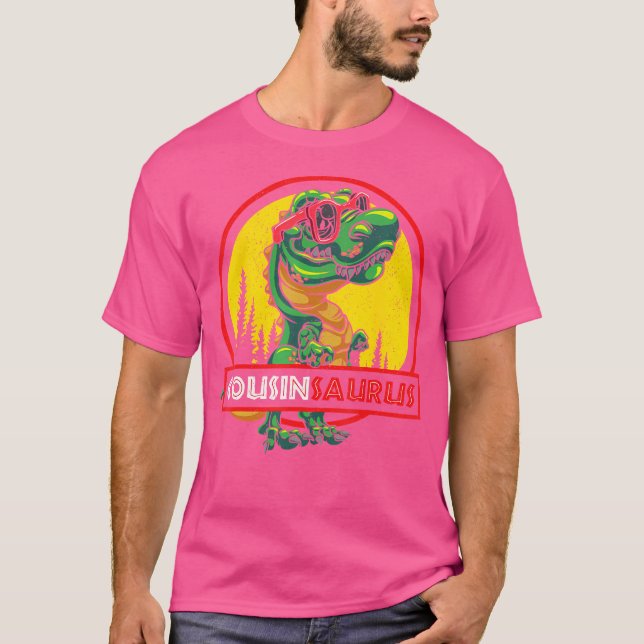 Cousinsaurus Shirt T Rex Counsin Saurus Dinosaur B (Framsida)