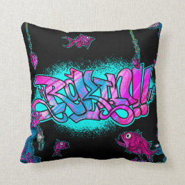 Coussin Aqua Rokin noir Kudde