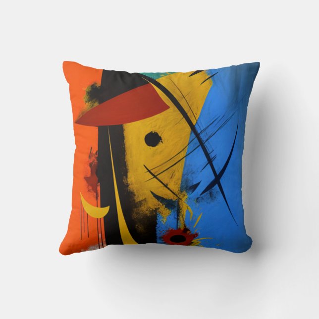 Coussin art abstrait kudde (Baksida)