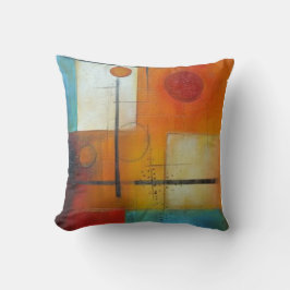 Coussin art abstrait kudde