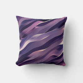 Coussin art abstrait violet kudde