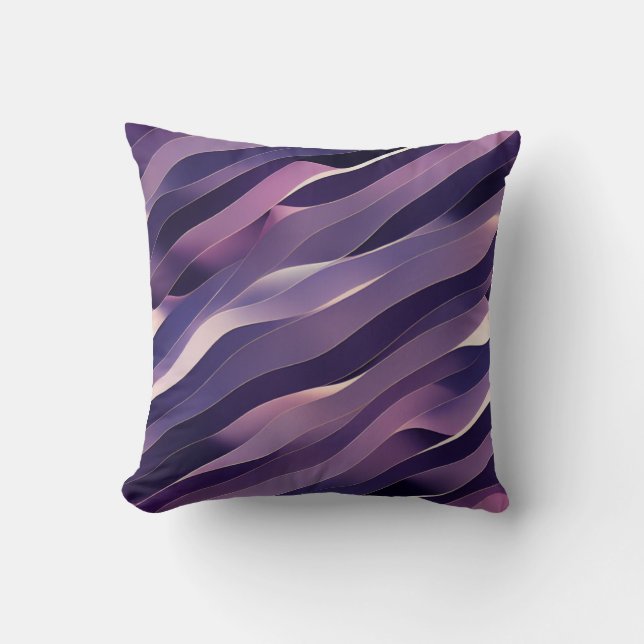 Coussin art abstrait violet kudde (Framsida)