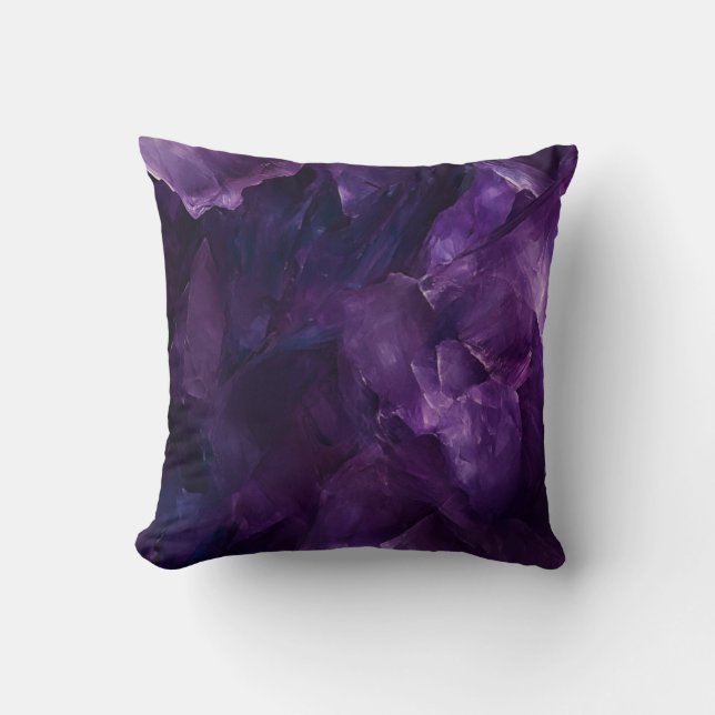 Coussin art abstrait violet kudde (Framsida)