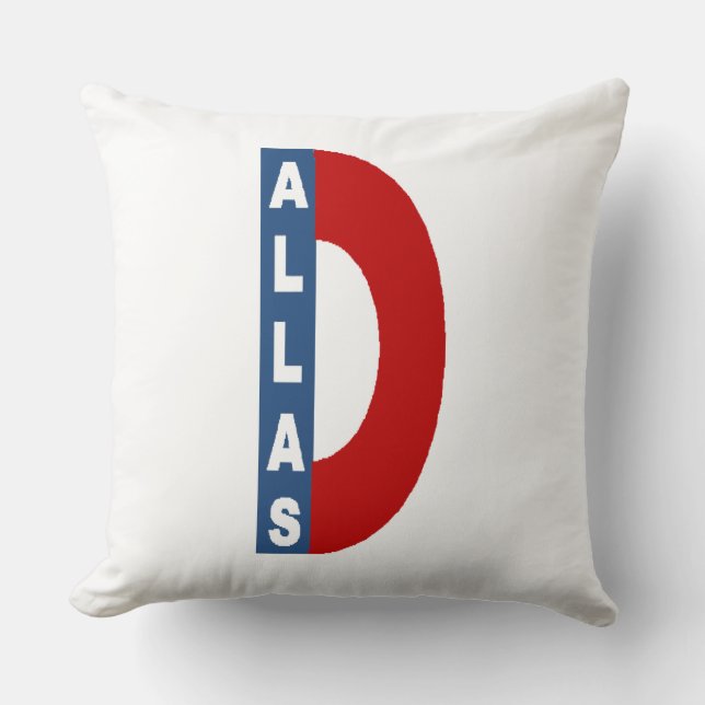 Coussin blanc grand modèle  DESIGN  DALLAS Kudde (Framsida)