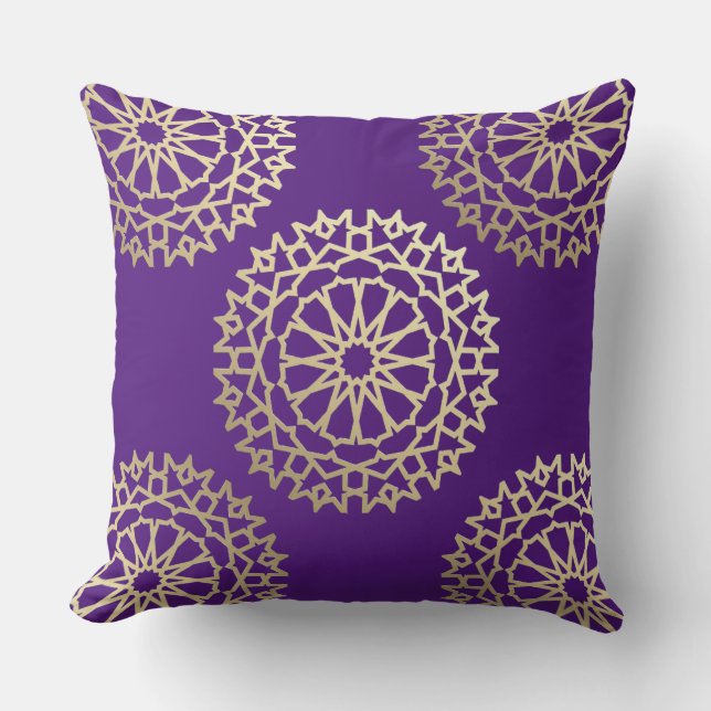 Coussin Bohême chic violet Kudde (Framsida)