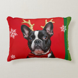 Coussin BOULEDOGUE DE NOEL Prydnadskudde