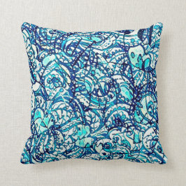 Coussin carré astral eau kudde