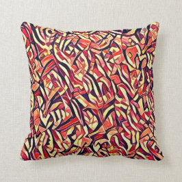 Coussin carré astral feu kudde