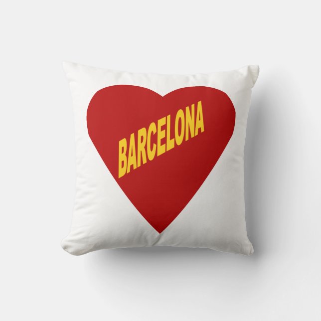 Coussin décoratif blanc BARCELONA Kudde (Framsida)