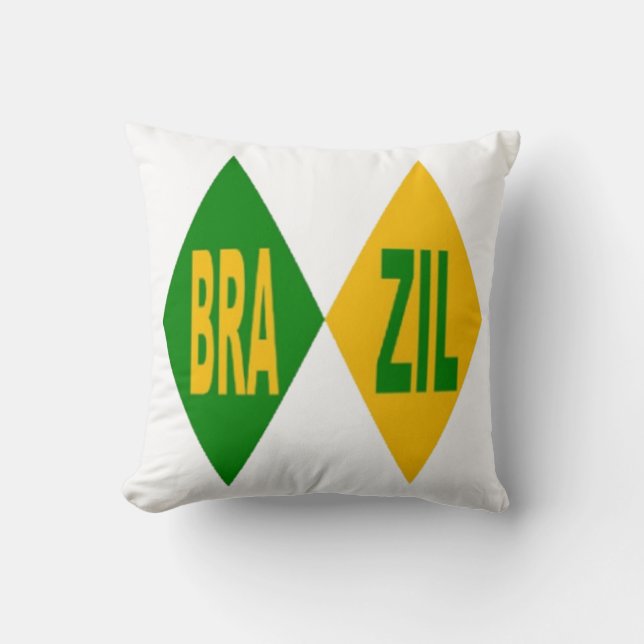 Coussin décoratif blanc  BRAZIL Kudde (Framsida)