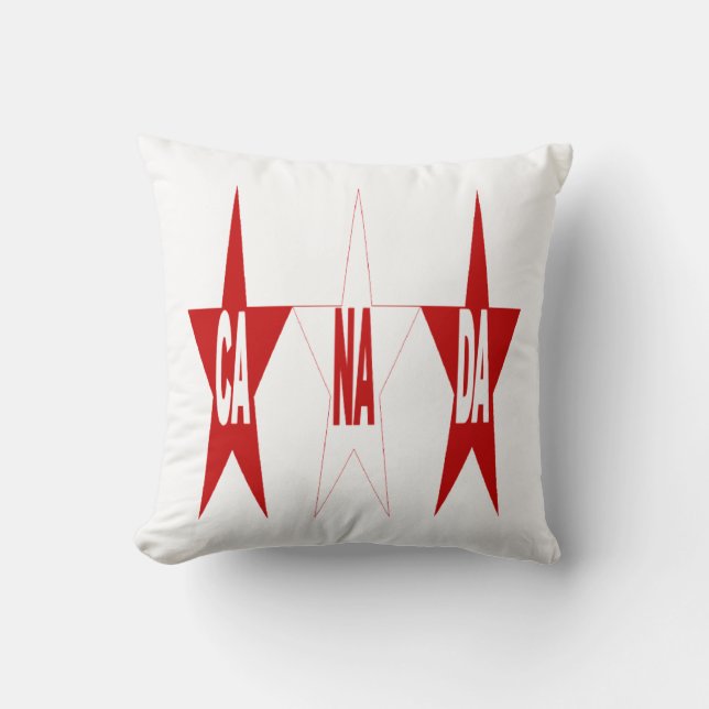 Coussin décoratif blanc CANADA Kudde (Framsida)