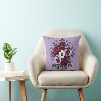 Coussin décoratif - Bouquet de Violettes Kudde