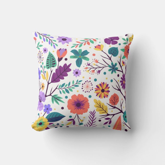 Coussin décoratif composition florale kudde (Framsida)